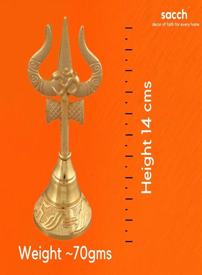 Sacch | Trishul Pooja Bell for Temple & Prayer Room - Image 2